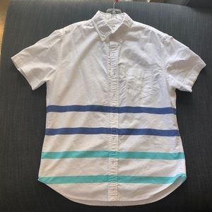 bonobos short sleeve button up men’s med